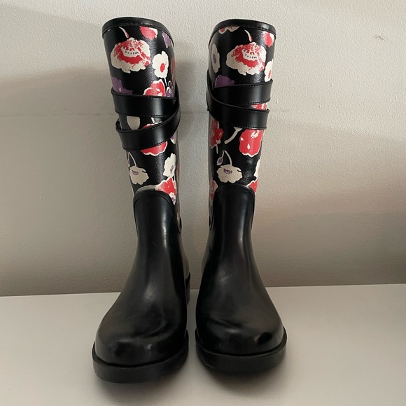 Coach rain boots- US size 6 - Picture 3 of 3